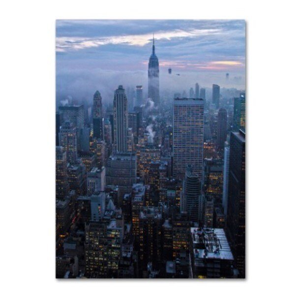 CATeyes 'City Lights' Canvas Art, 24x32, Trademark Fine Art, Mfr#: MZ0279-C2432GG
